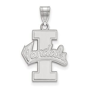 14k White Gold U. of Idaho Large Logo Pendant